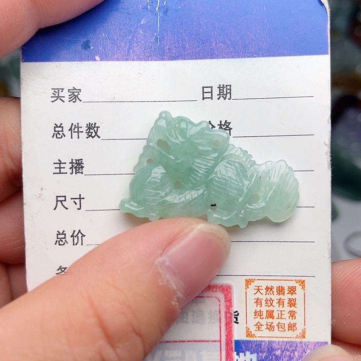 翡翠颈饰未镶嵌龙 望子成龙