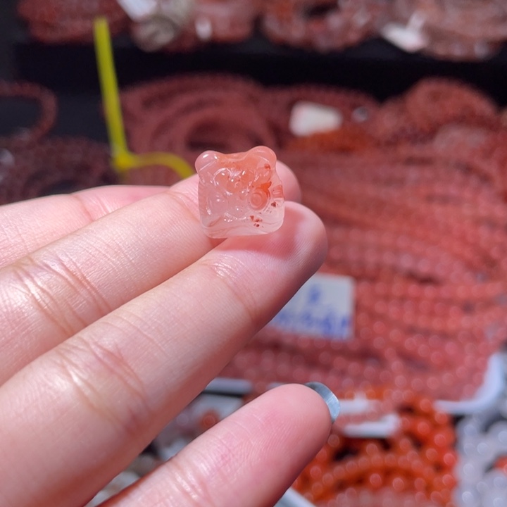 南红玛瑙未镶嵌醒狮头654