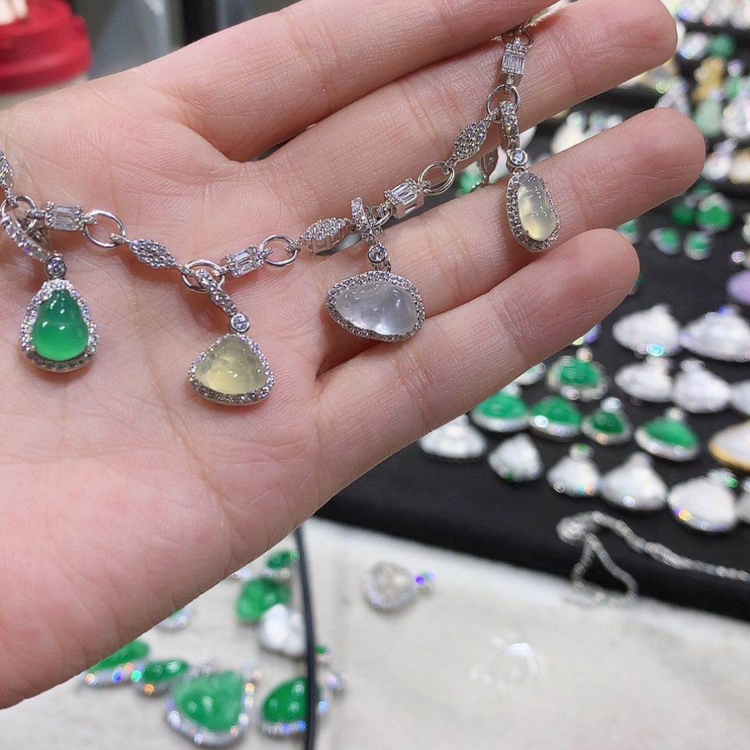 玛瑙/玉髓银S925镶嵌手链