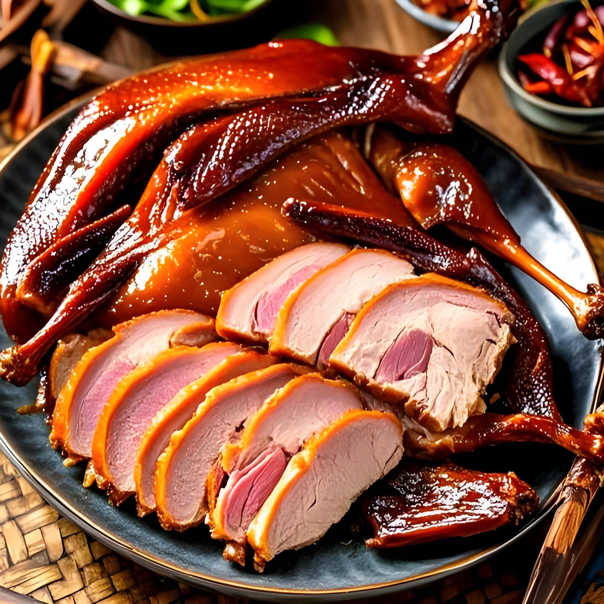 欣川派四川正宗宜宾烟熏樟茶腊板鸭农家特产鸭1kg