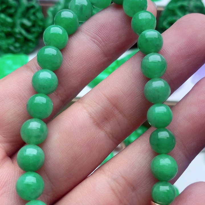 阳***光翡翠未镶嵌手链手串