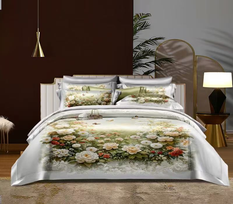 【高总专属试睡30天】欧式轻奢贡缎暗纹提花四件套