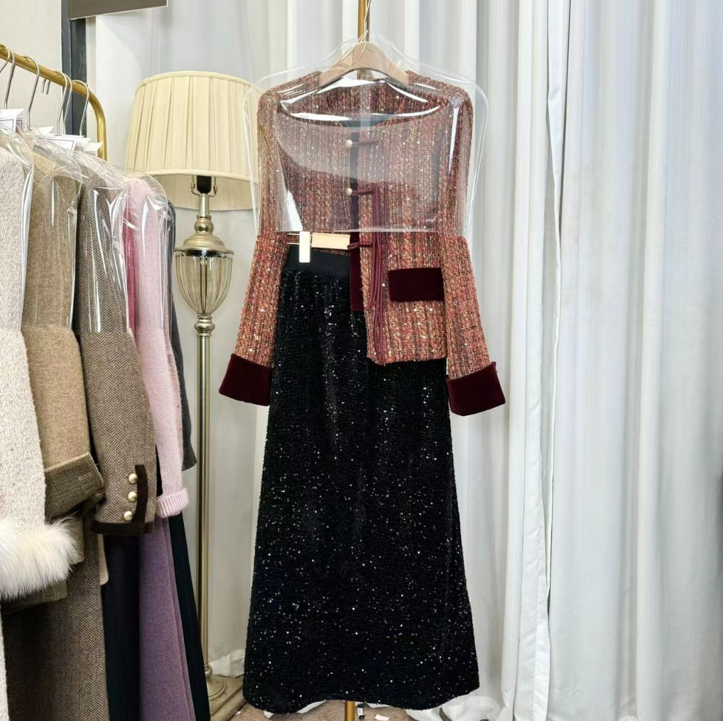 【高端定制女装】捡lou系列2025春夏新款zhaun柜时尚休闲套装25