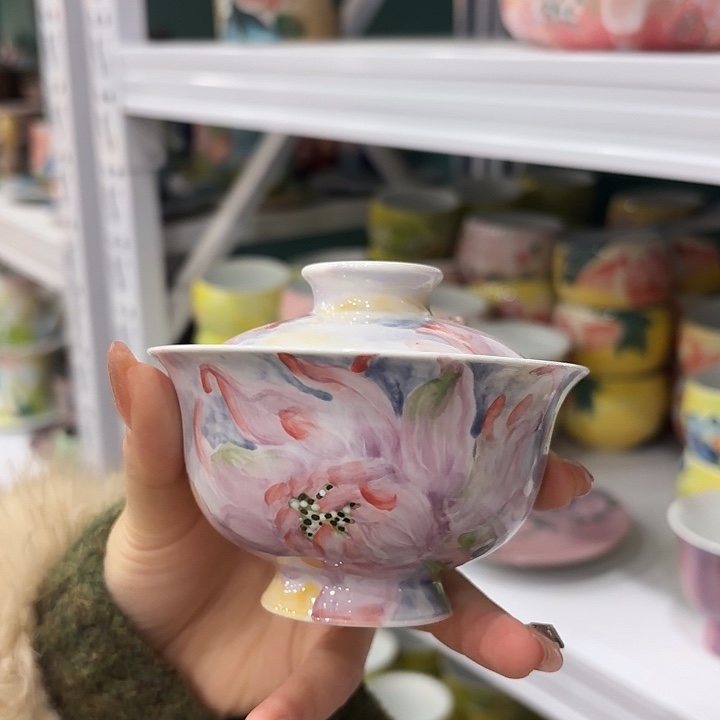 杯景德镇釉下五彩手绘陶瓷