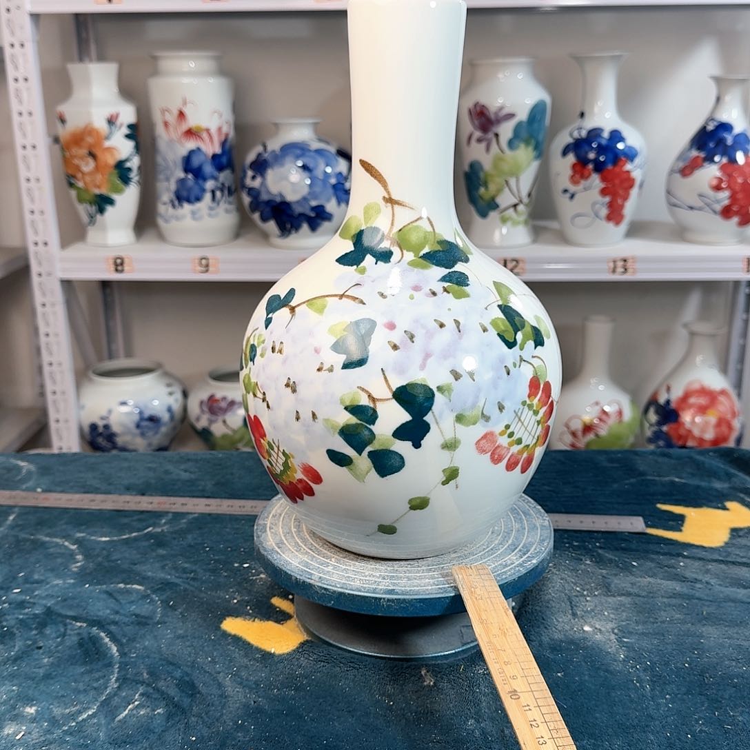 摆件景德镇陶瓷天紫