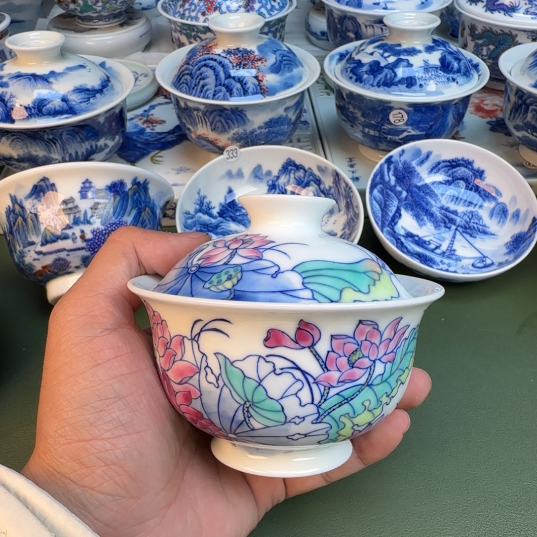 陶纯手工纯手绘茶具354