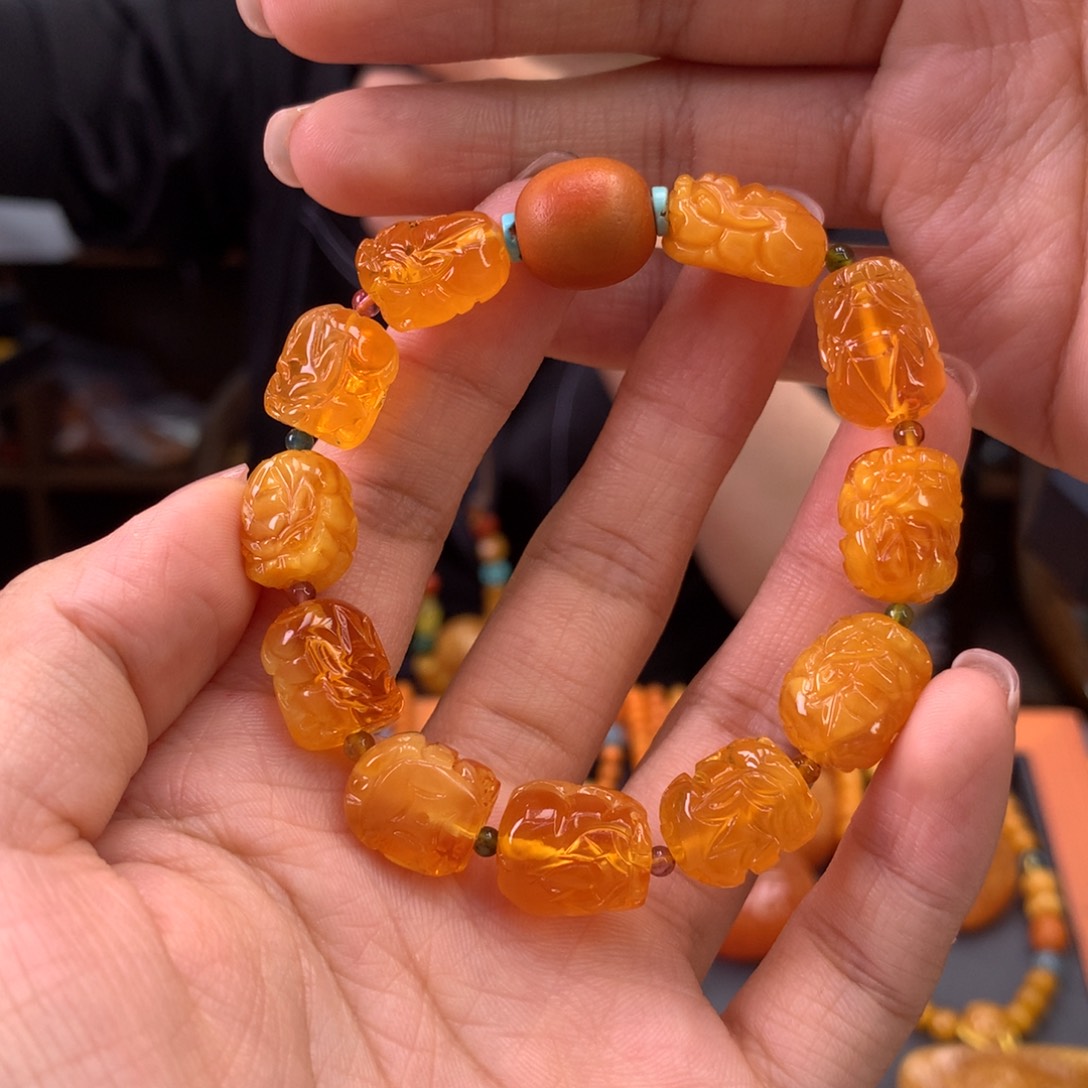 未镶嵌蜜蜡手串天然