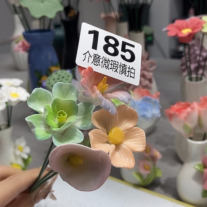 陶瓷纯手工捏花设计