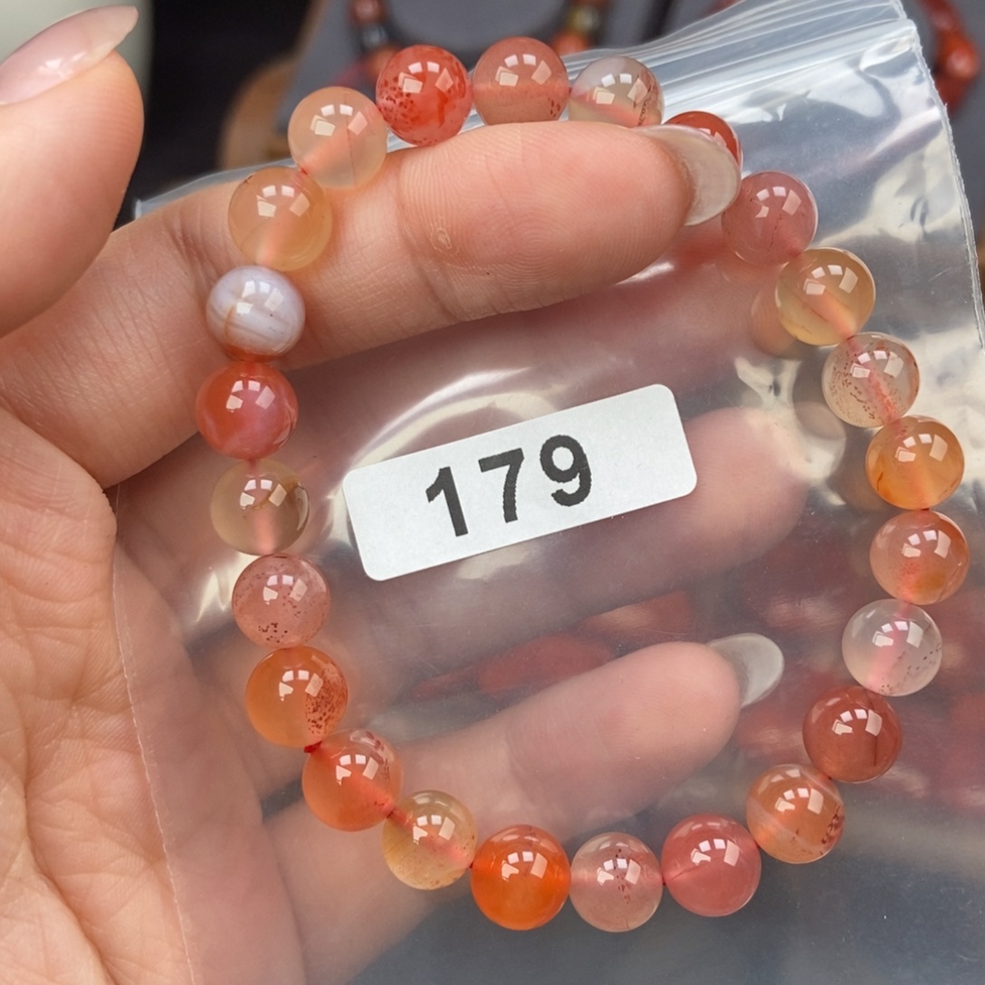 南红玛瑙未镶嵌手链卡8.5