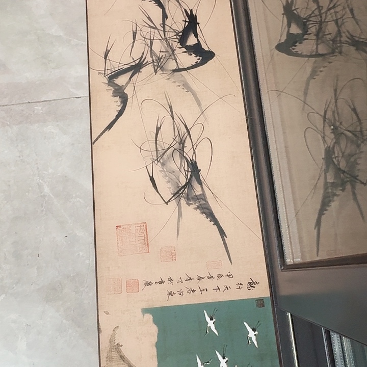 国画黄春香国画龙行天下尺寸134*34