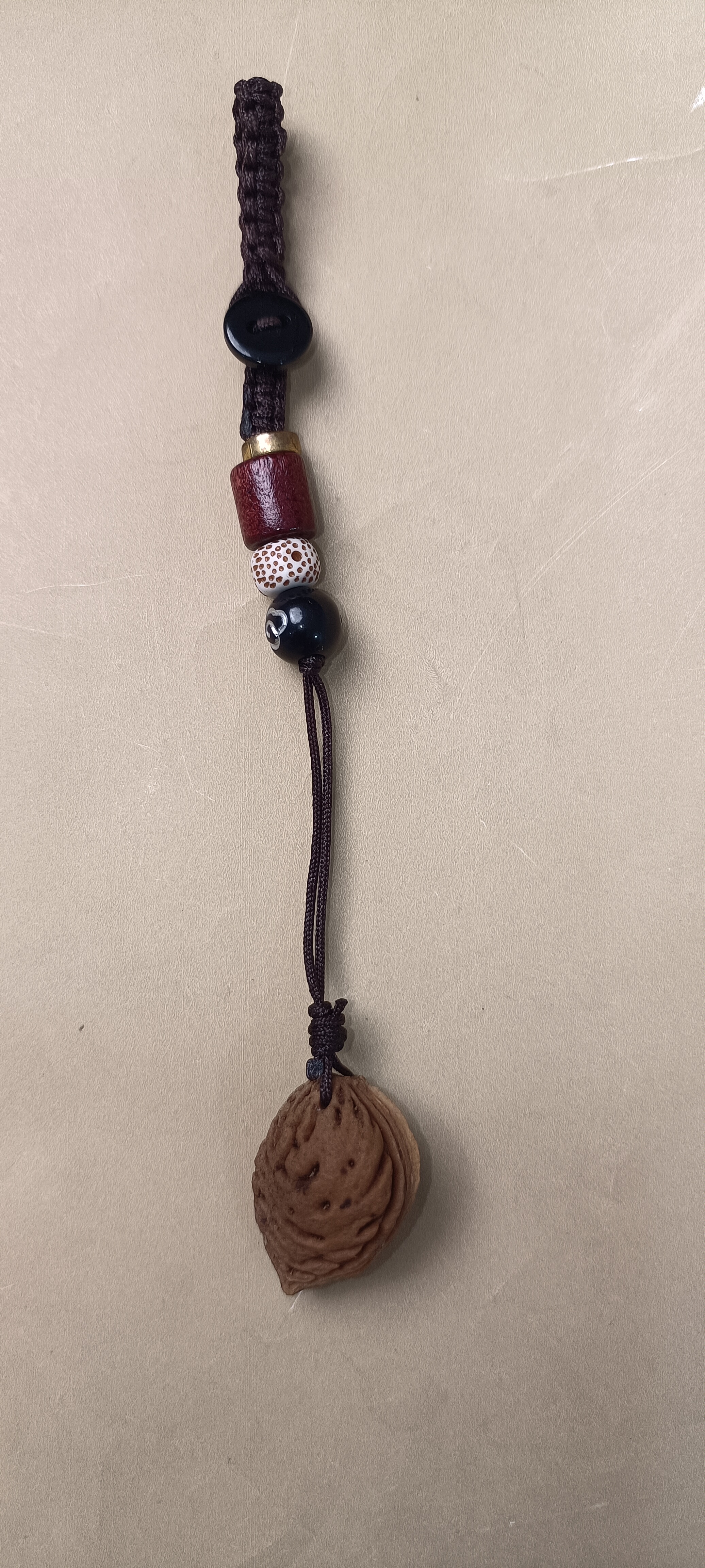 桃枭经冬不落正月采摘的桃枭钥匙挂件 