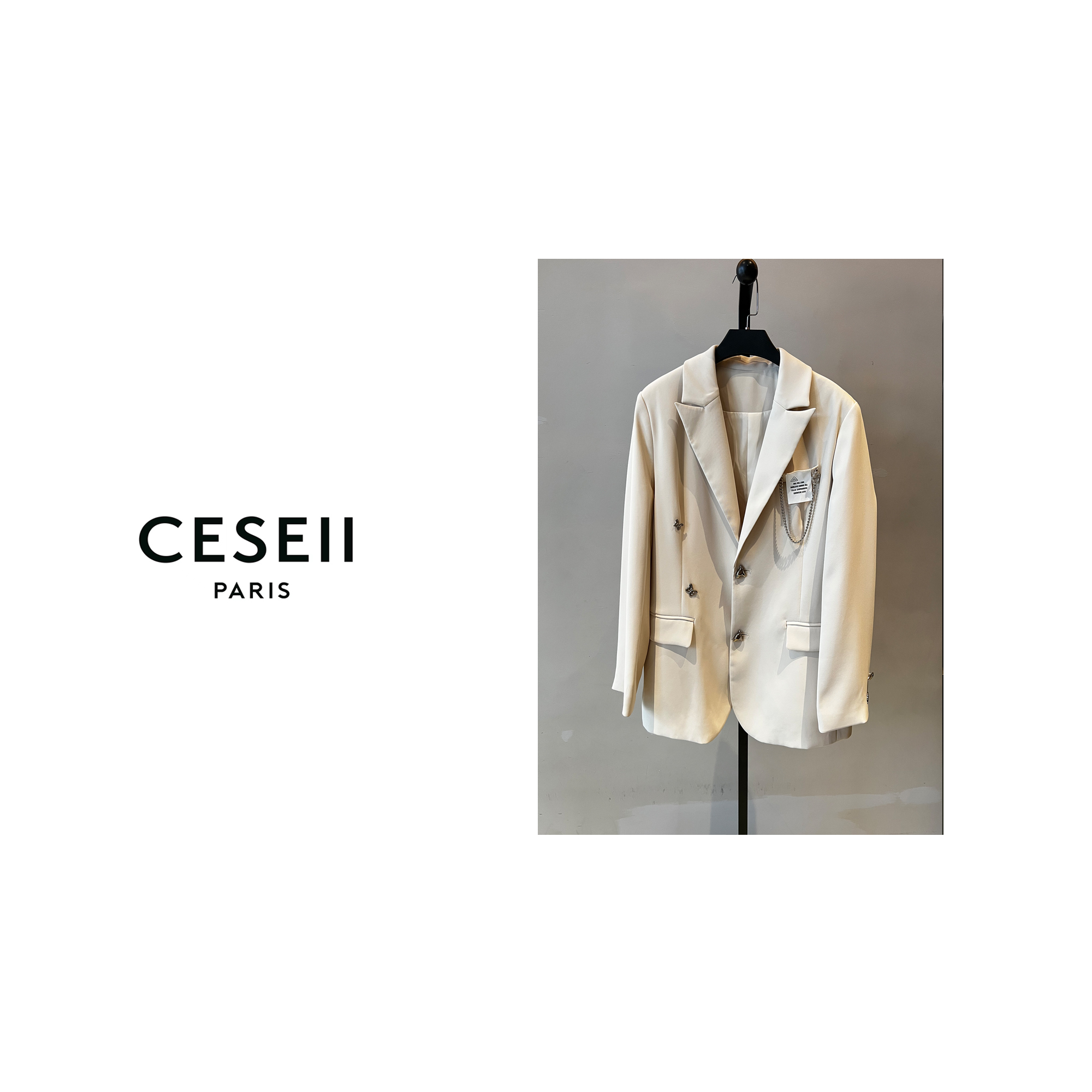 【XJ1232】CESEII秋冬季新款百搭减龄宽版女式西装外套