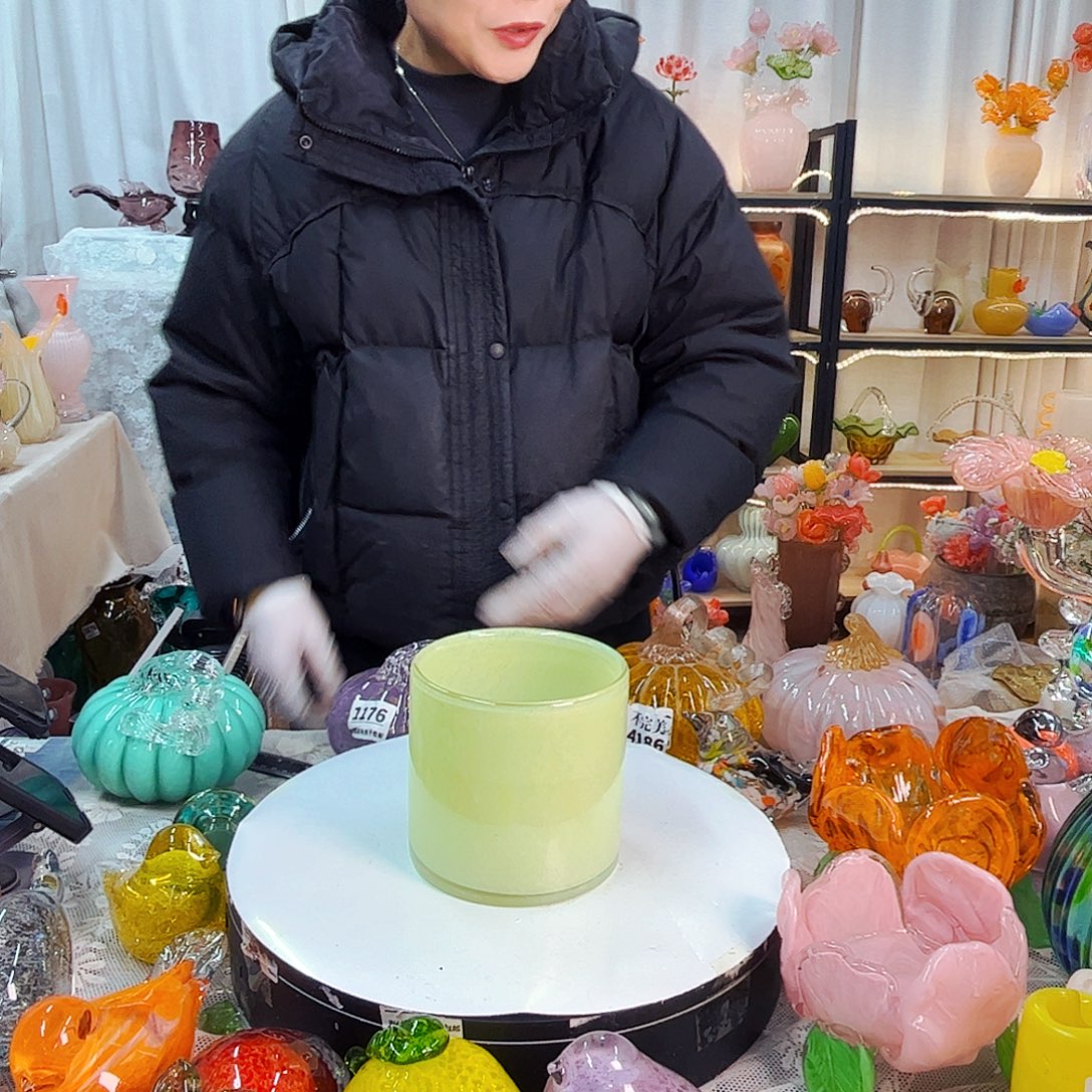 笔筒家悦琉璃工艺品