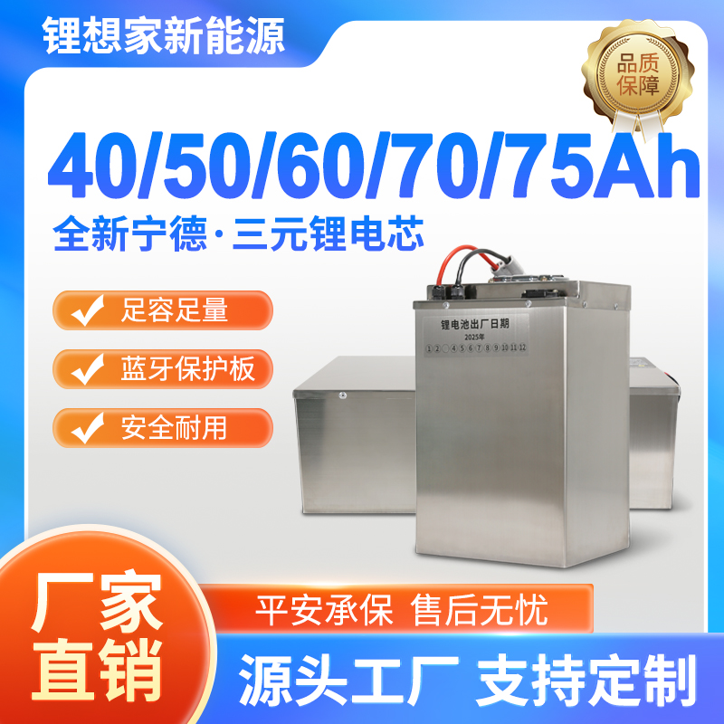 活动价 60V 72V全新大单体三元锂电池 续航久 家用外跑电动车专属