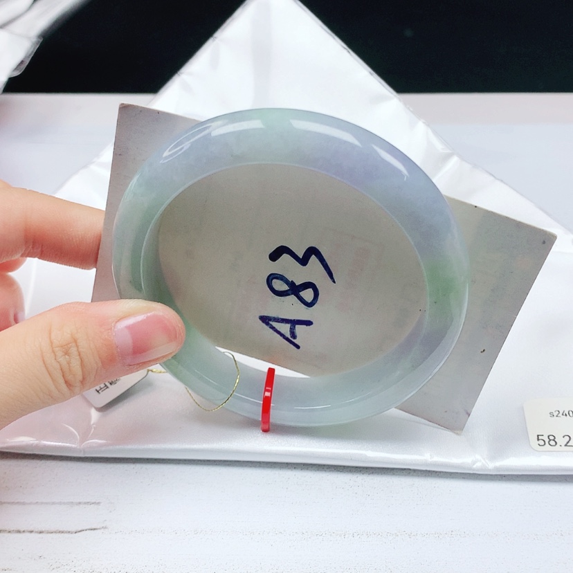 【闪购商品】翡翠手镯未镶嵌天然缅甸a货手镯58+