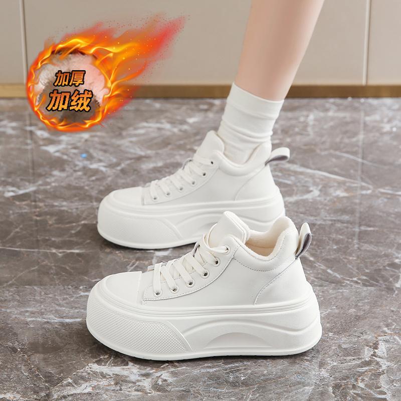 秋冬拼色棉鞋面包鞋加厚加绒冬季雪地靴运动风休闲风