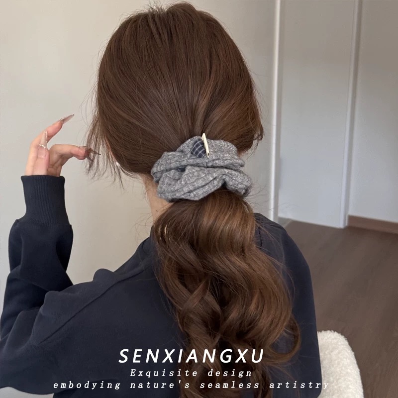 日韩风低丸子发饰气质瑞丽风简约发圈发饰头绳女日韩发绳