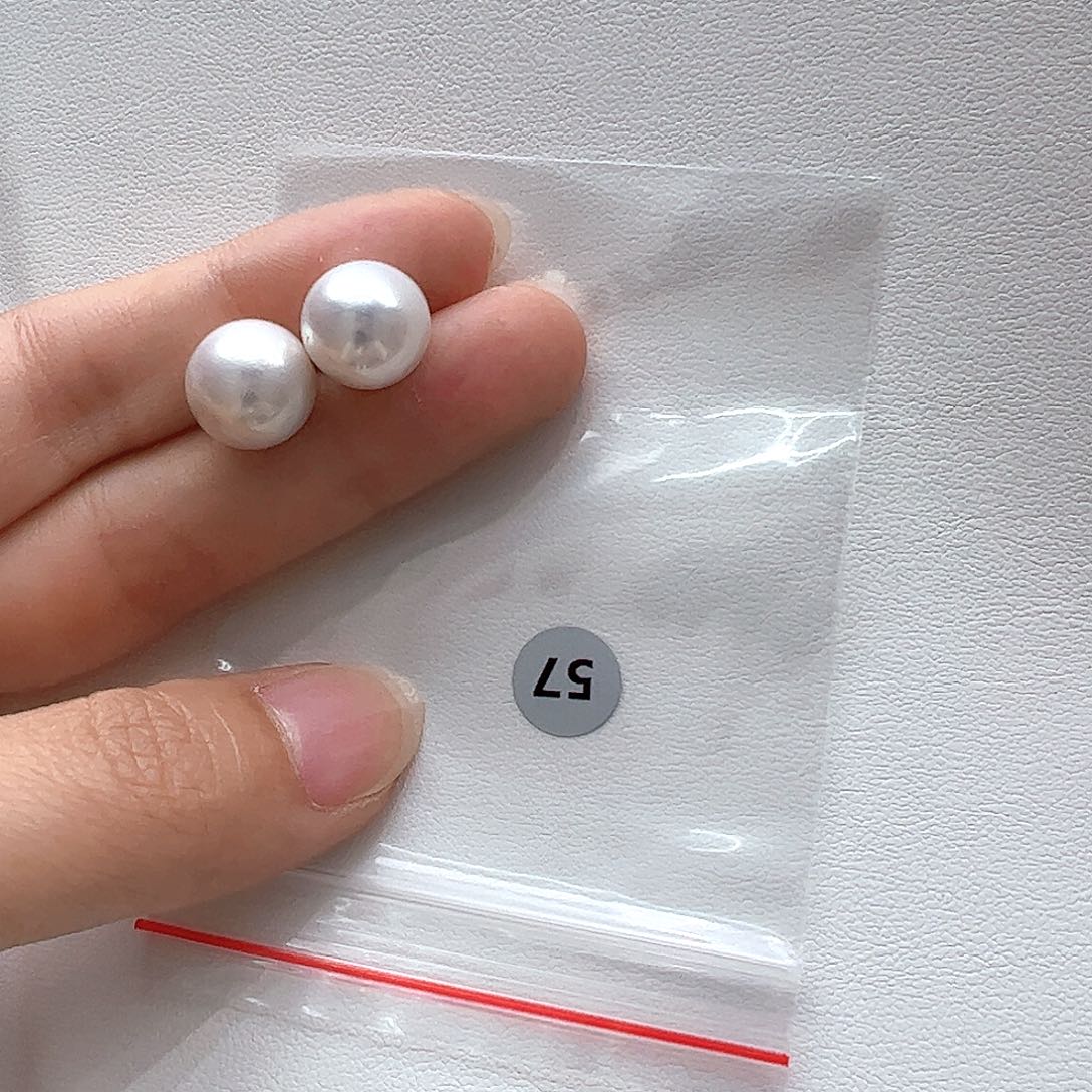 银S925镶嵌淡水珍珠耳饰