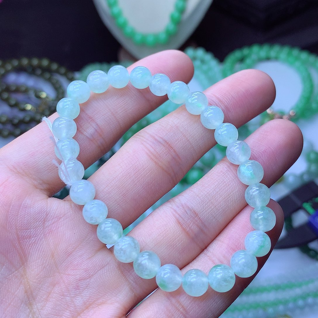 翡翠毛衣链未镶嵌