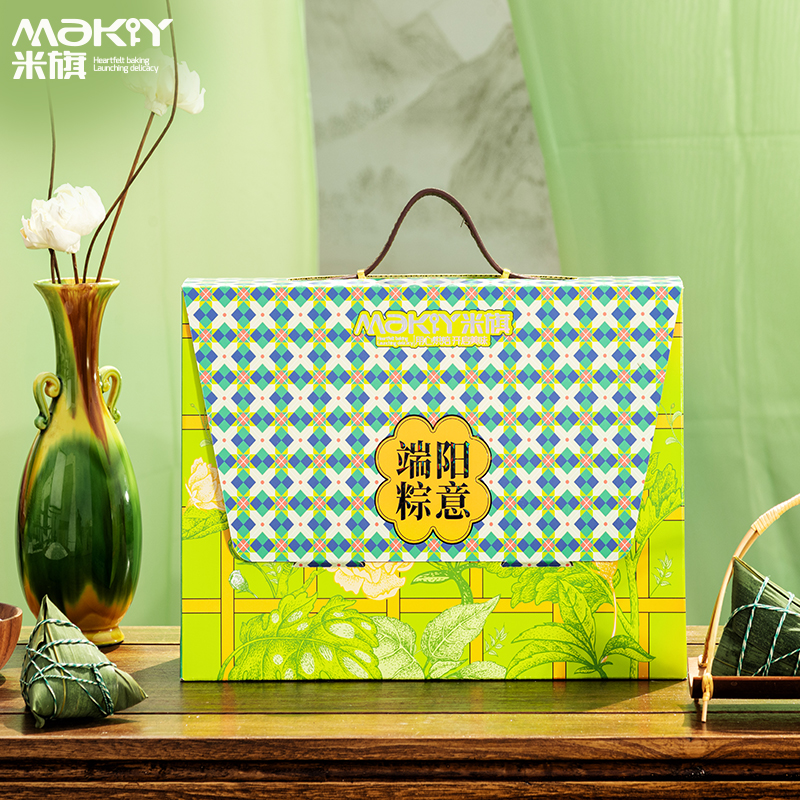 MaKY/米旗【下单就送绿豆糕】端午端阳粽意礼盒送礼佳品960克7粽3糕