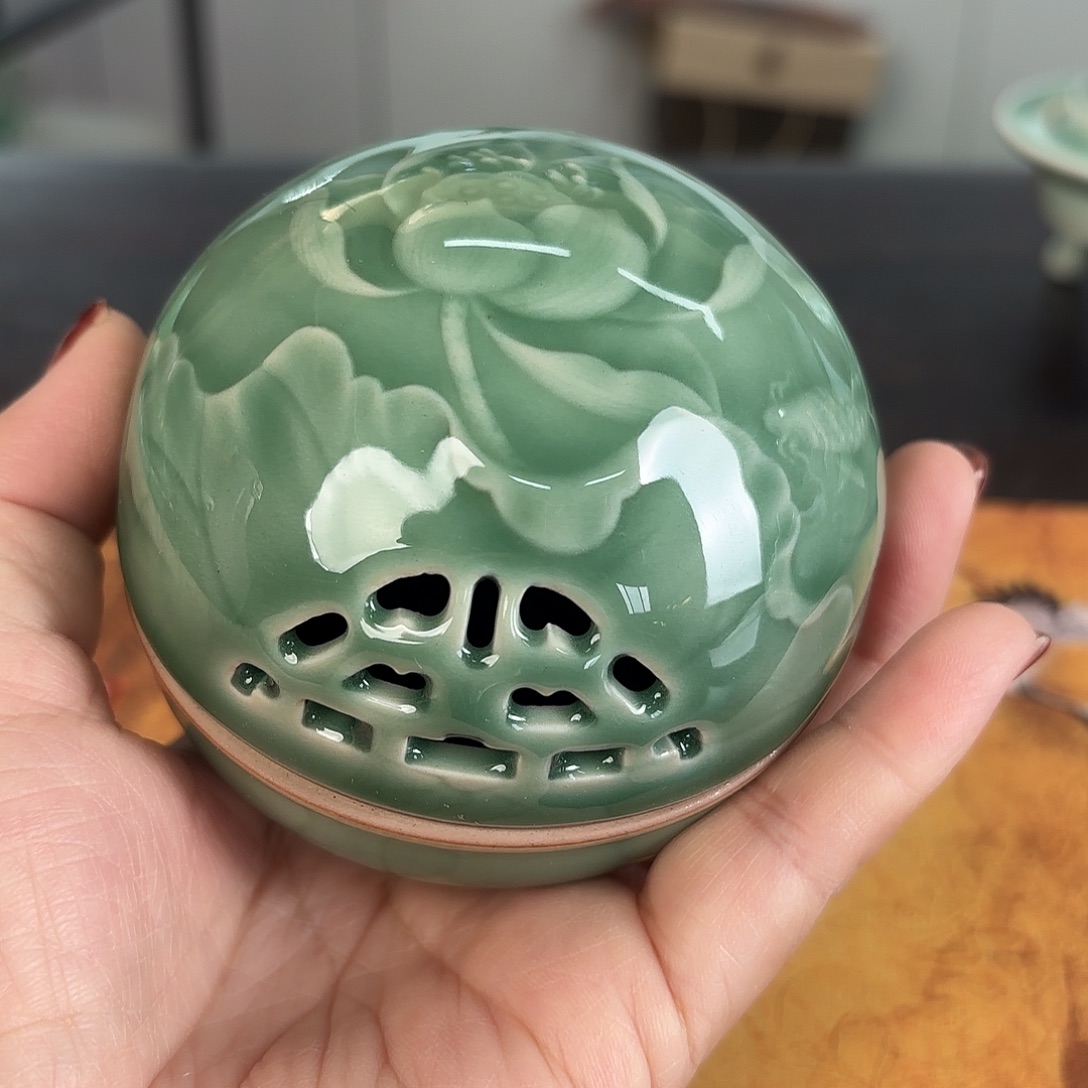 龙泉云间青瓷小米茶器