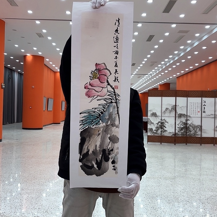 国画吴颖老先生、备案原作、去伪存真原作