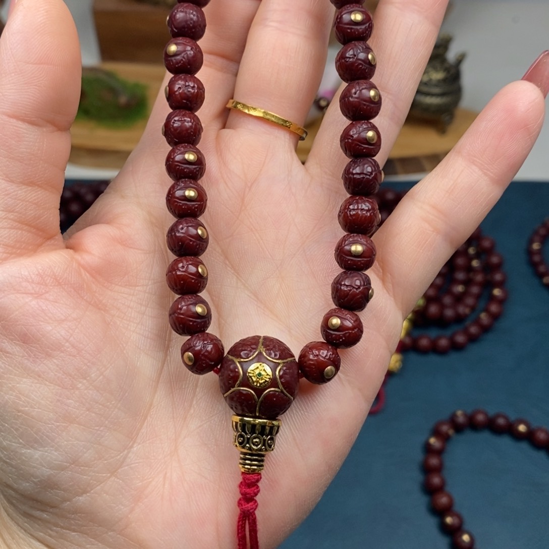 手串凤眼菩提手持金钉8.6