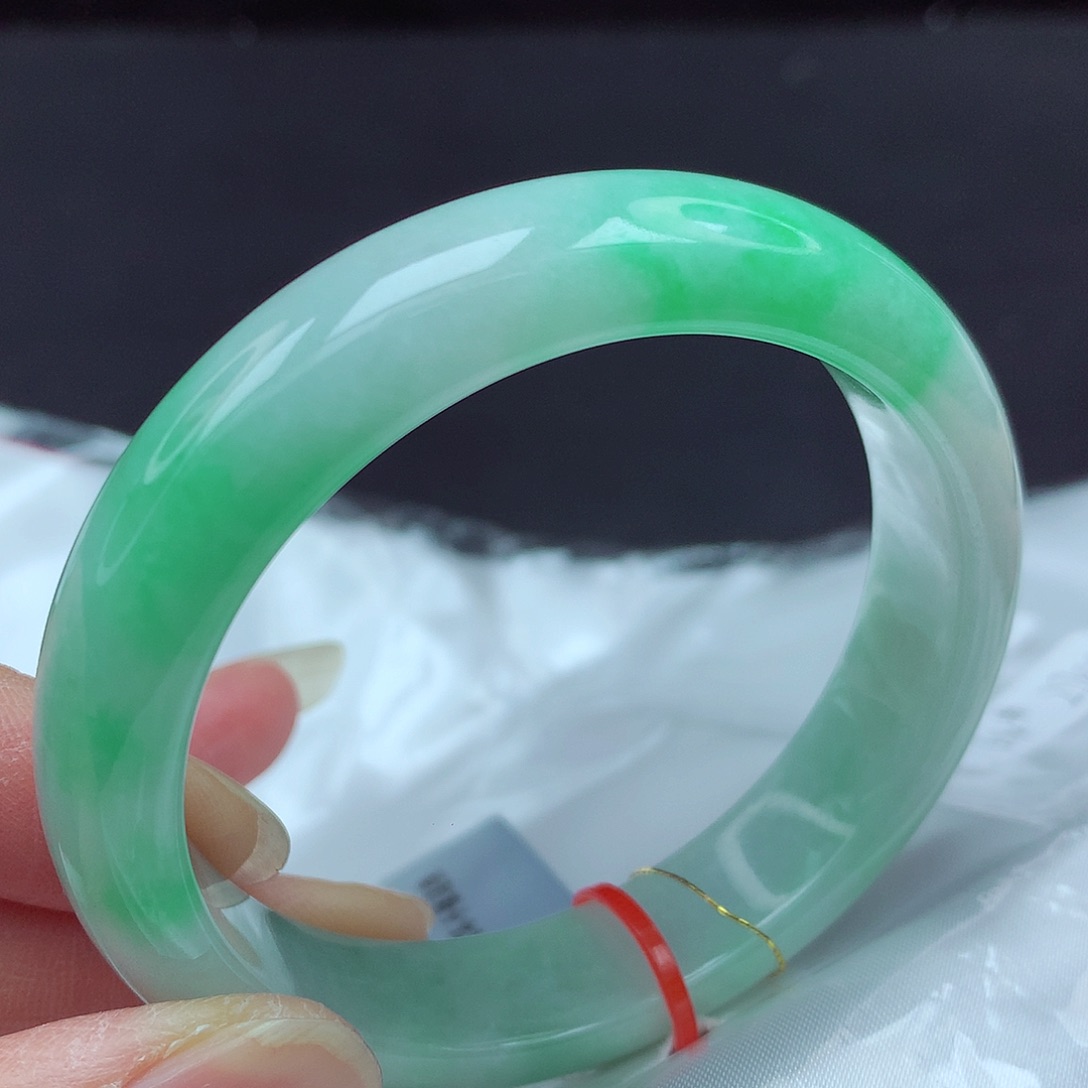 未镶嵌手镯翡翠54圈846