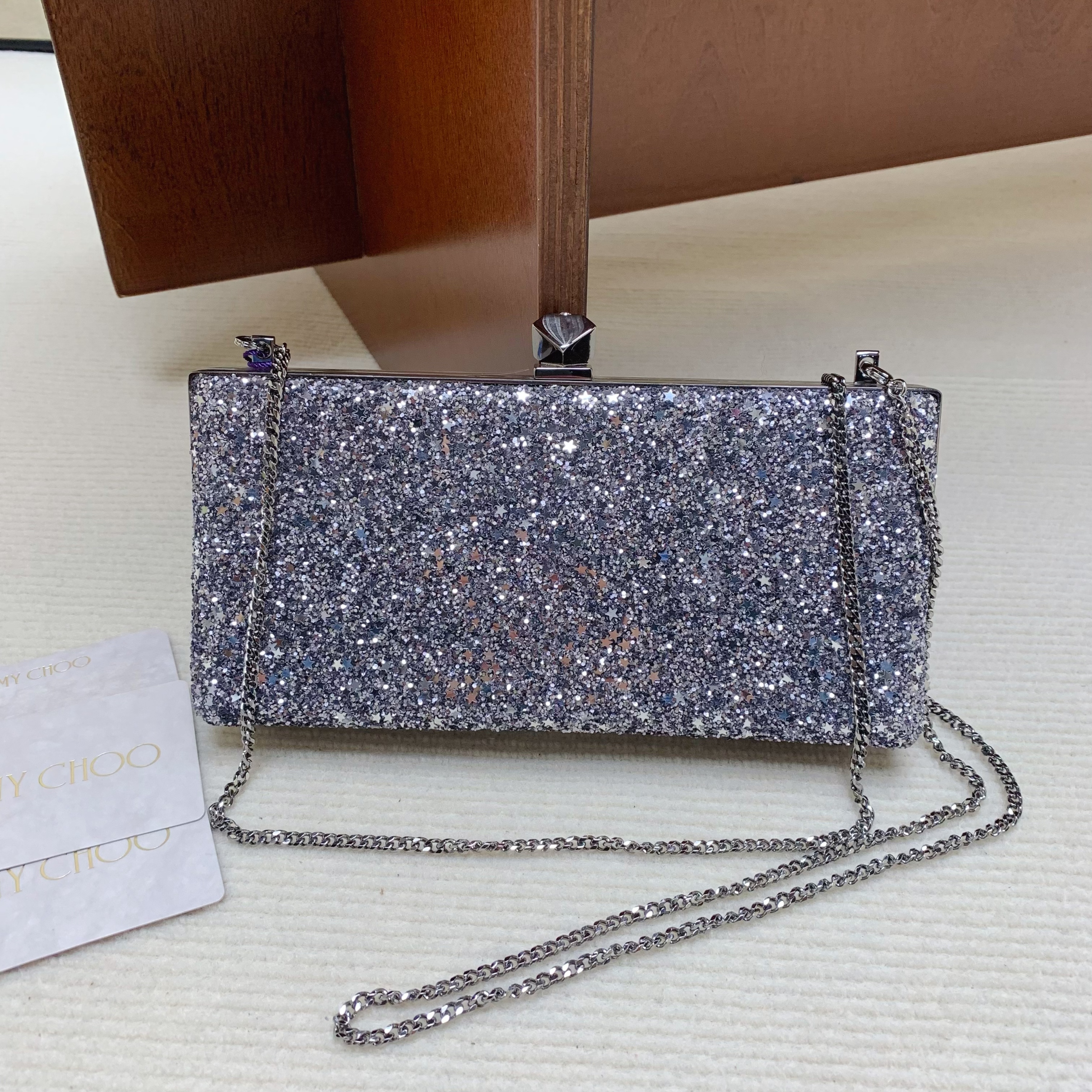 99新 JIMMY CHOO/吉米周 【闲置】jimmy choo 22新款钻石链条包4396