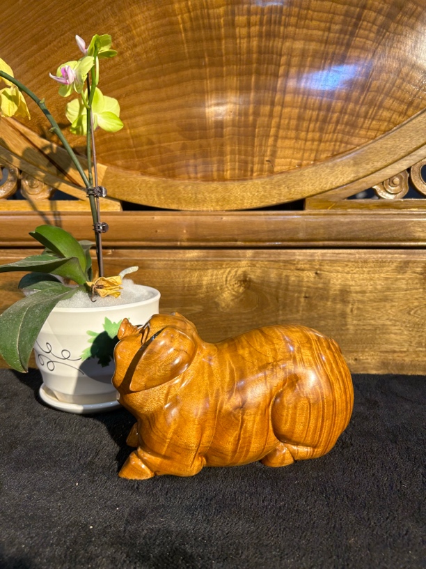 金丝楠木金猪 直播间商品已截图为准