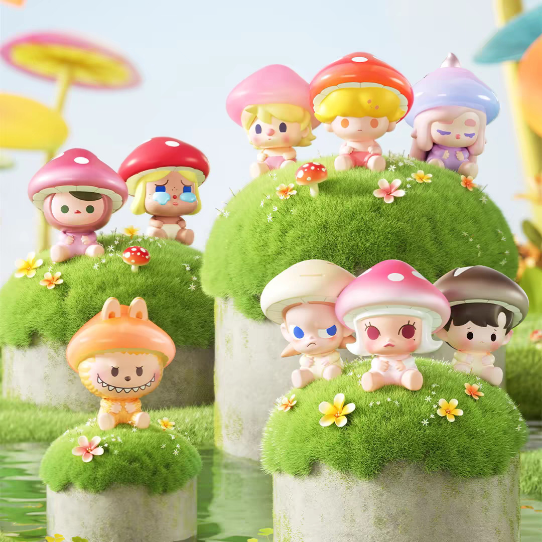 【蘑菇精灵系列 快闪限定】正版泡泡玛特POP 蘑菇精灵系列公仔萌粒