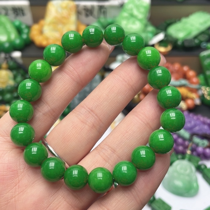 翡翠未镶嵌手链手链12