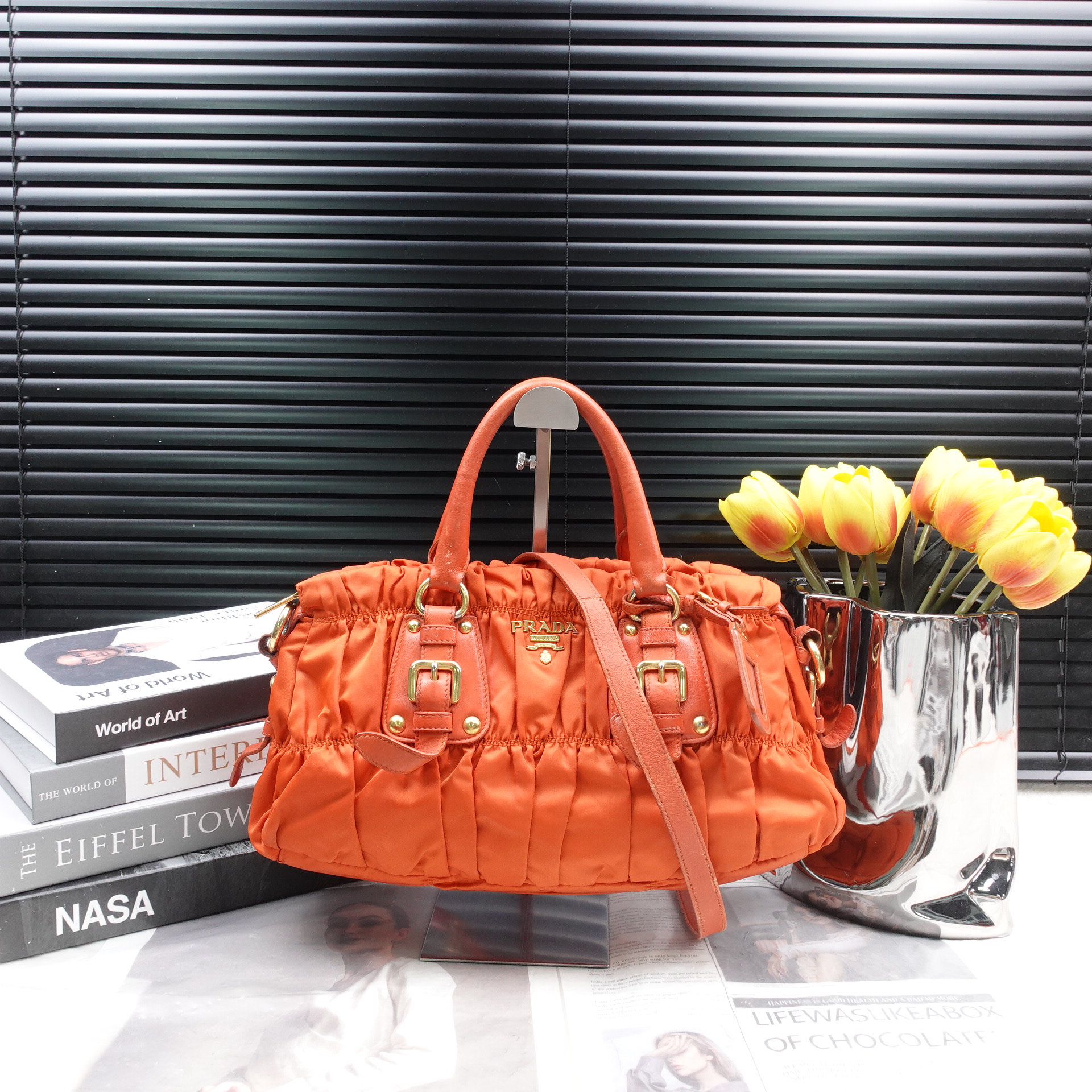 95新 Prada/普拉达 单肩包/T10338955