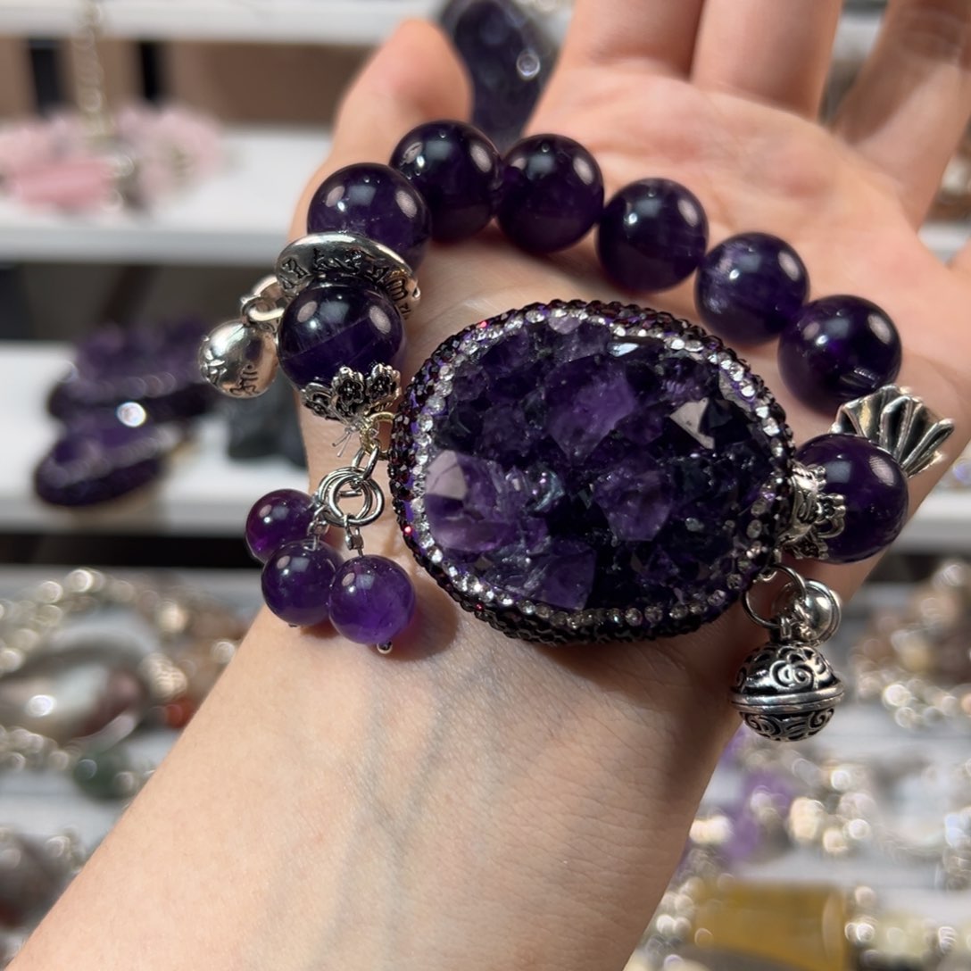 水晶手链合金兮*手串