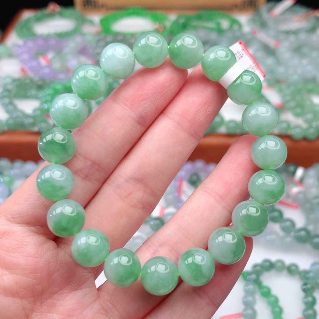 翡翠手链未镶嵌翡翠10mm