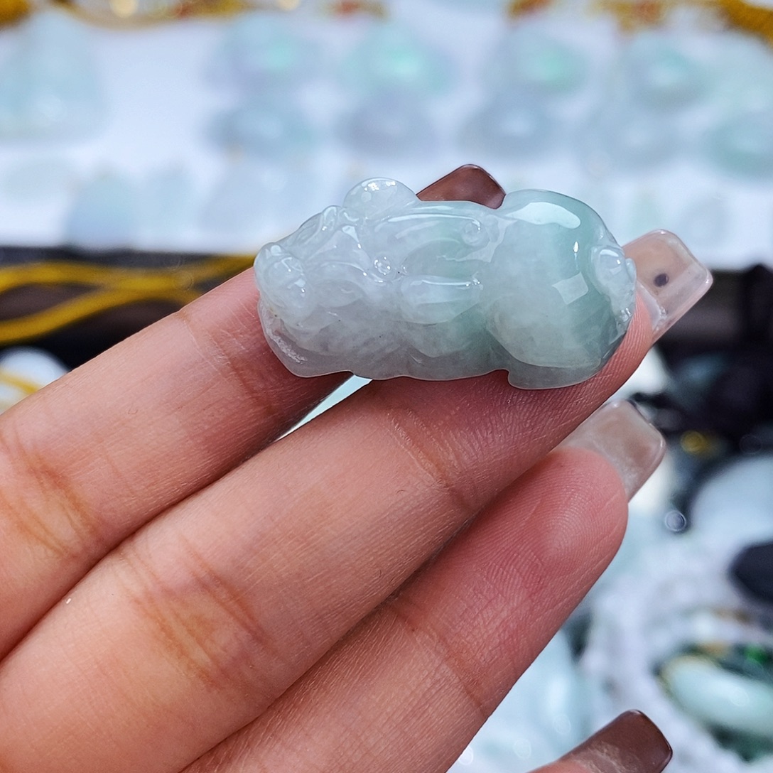 翡翠未镶嵌毛衣链8204