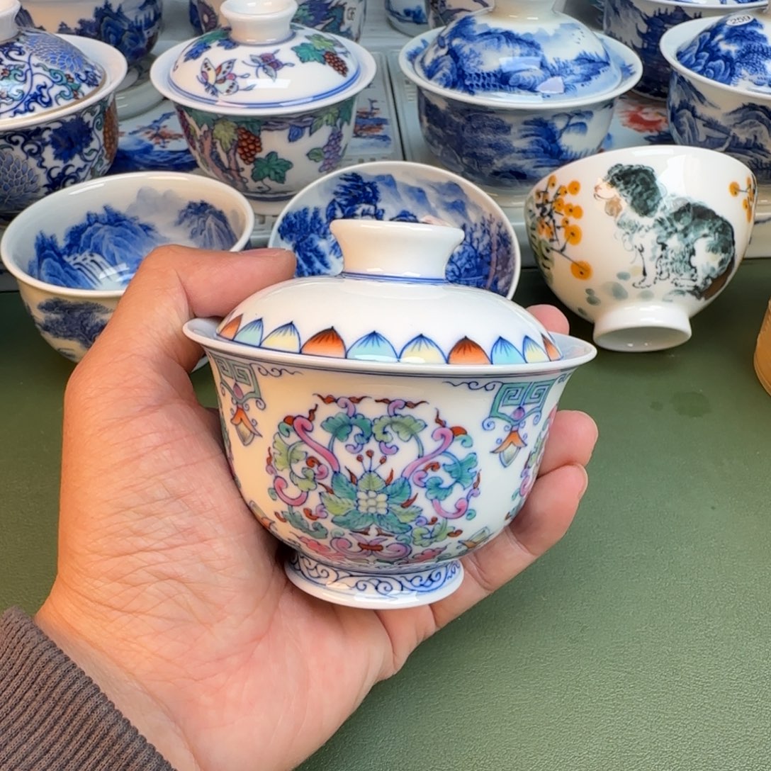 陶纯手工纯手绘茶具336