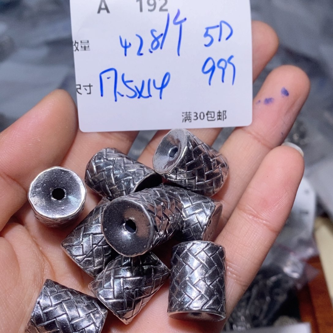 水晶珠宝半成品银S925镶嵌A192