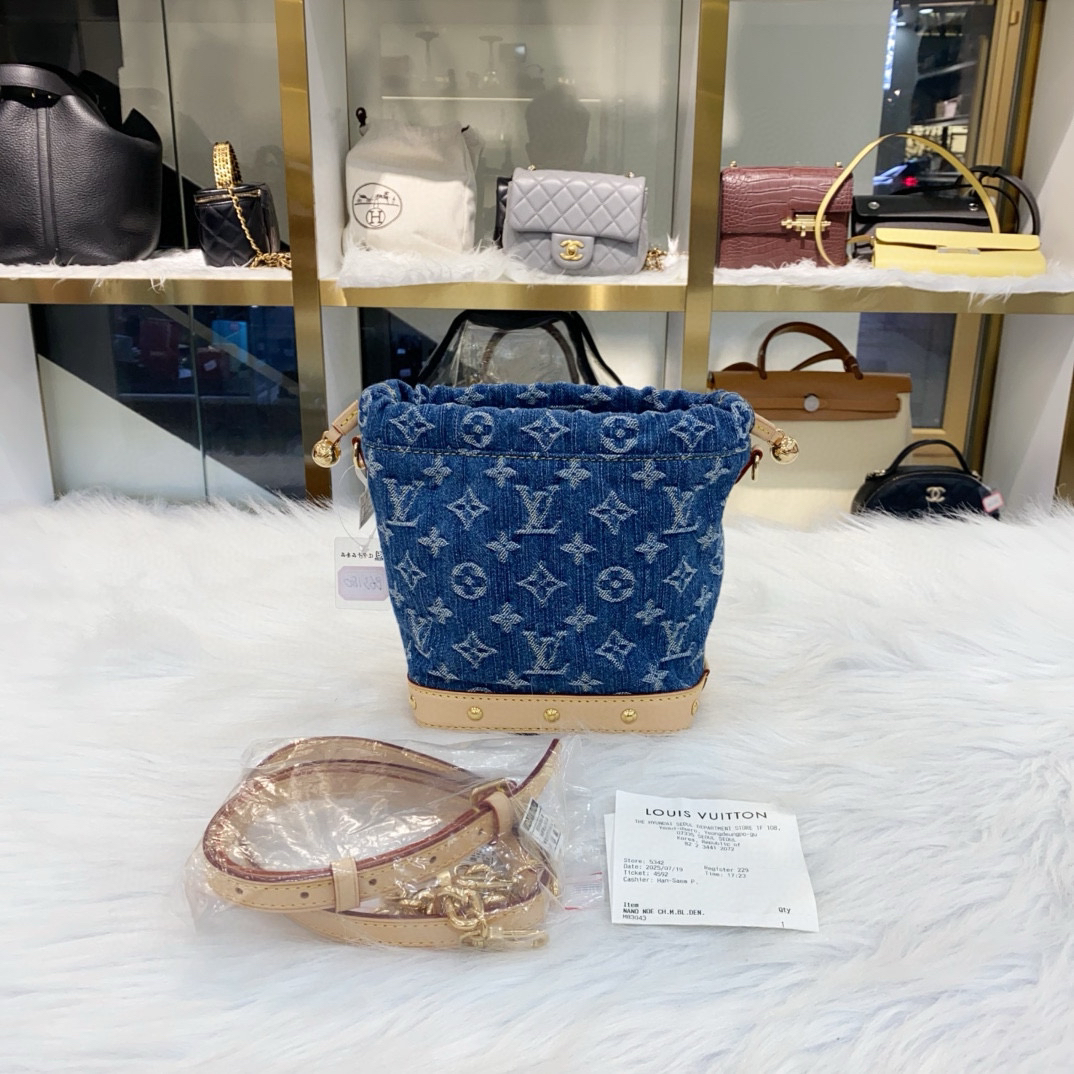 99新 LouisVuitton/路易威登 LV牛仔noe水桶包