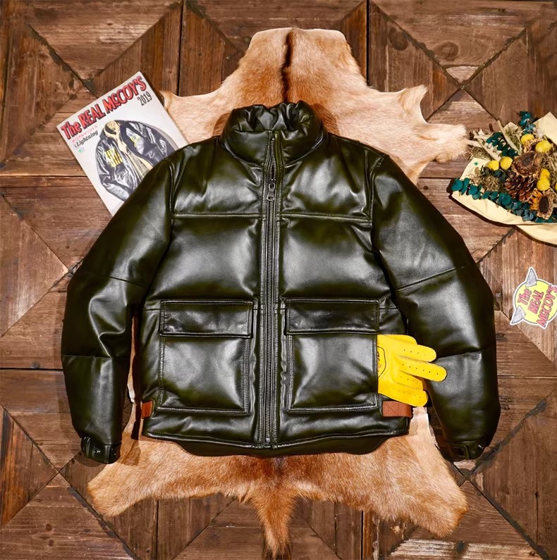 经典面包服蓬松饱满绵羊皮羽绒服皮衣外套冬季防寒保暖复古美式