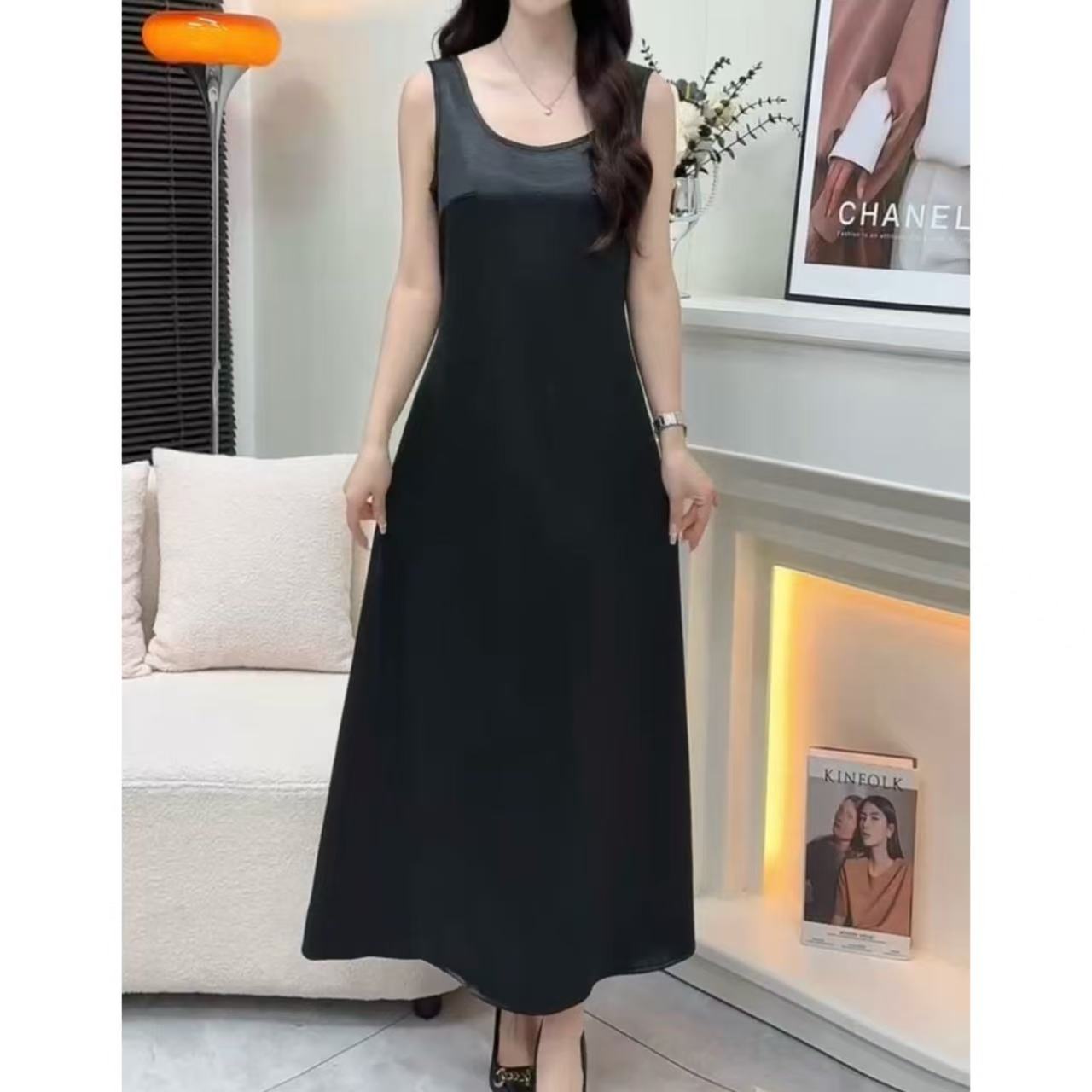 Q38020净版百搭背心裙