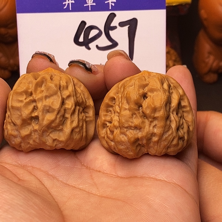 吊坠桃核蛤蟆头38有修s