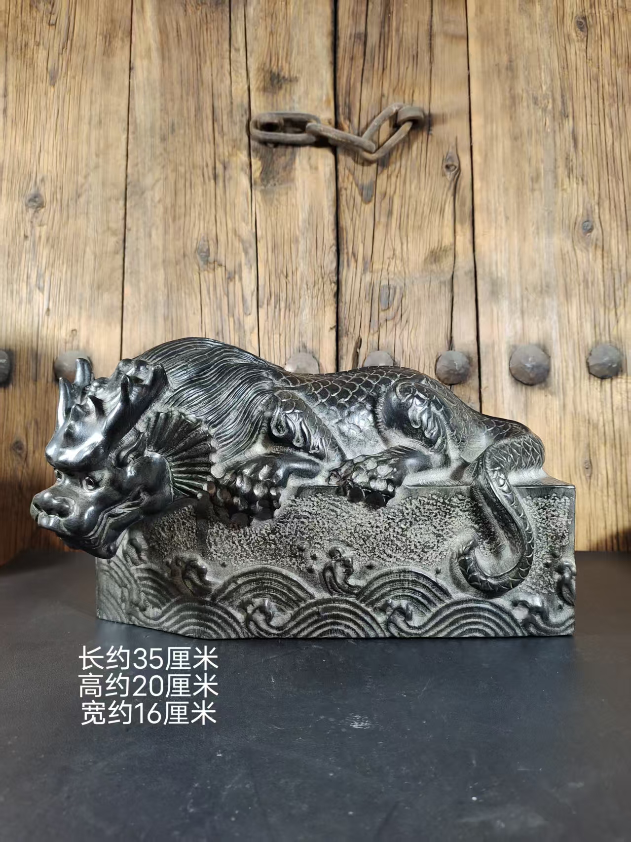 青石雕刻天然青石山西石雕吸水兽趴兽