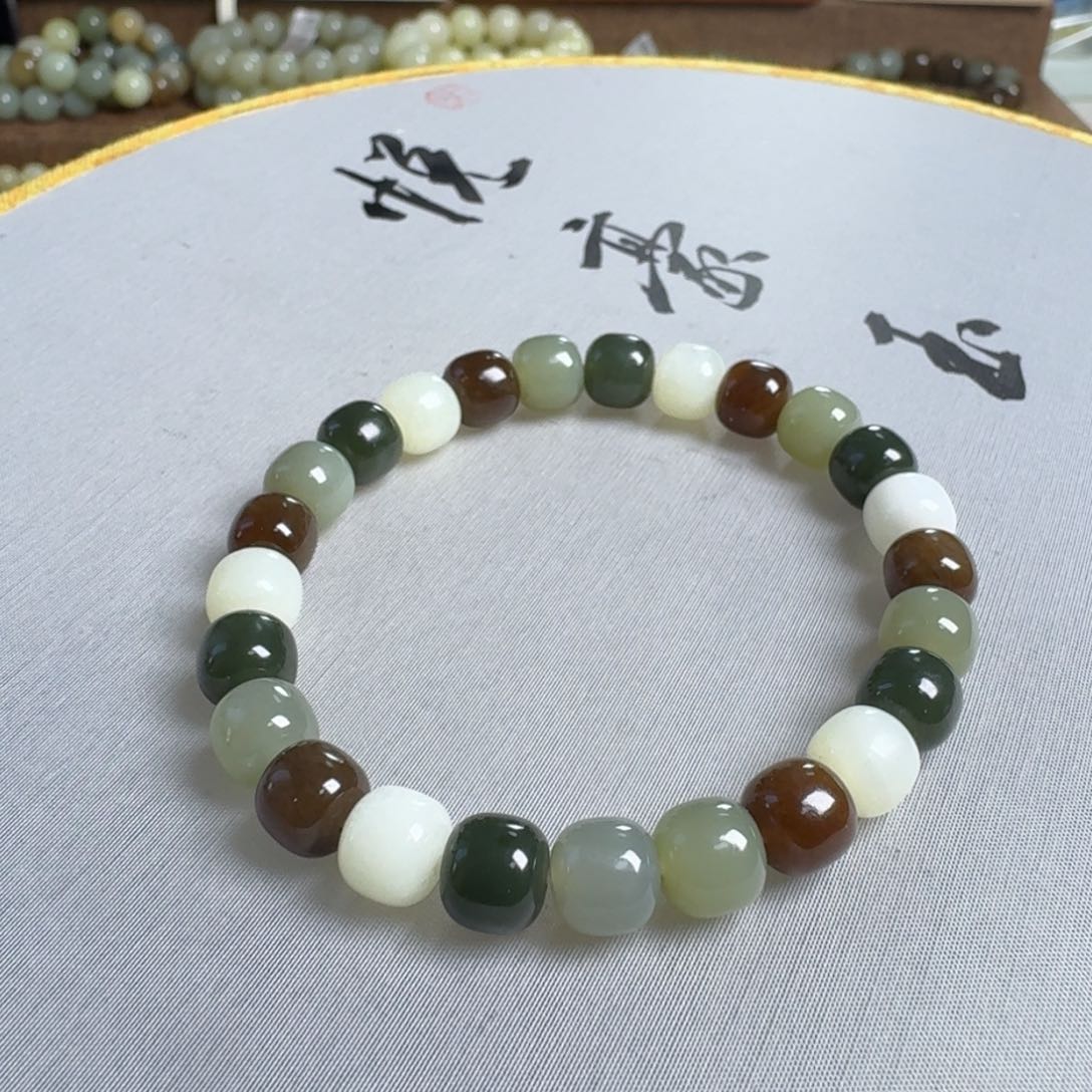 和田玉手链未镶嵌