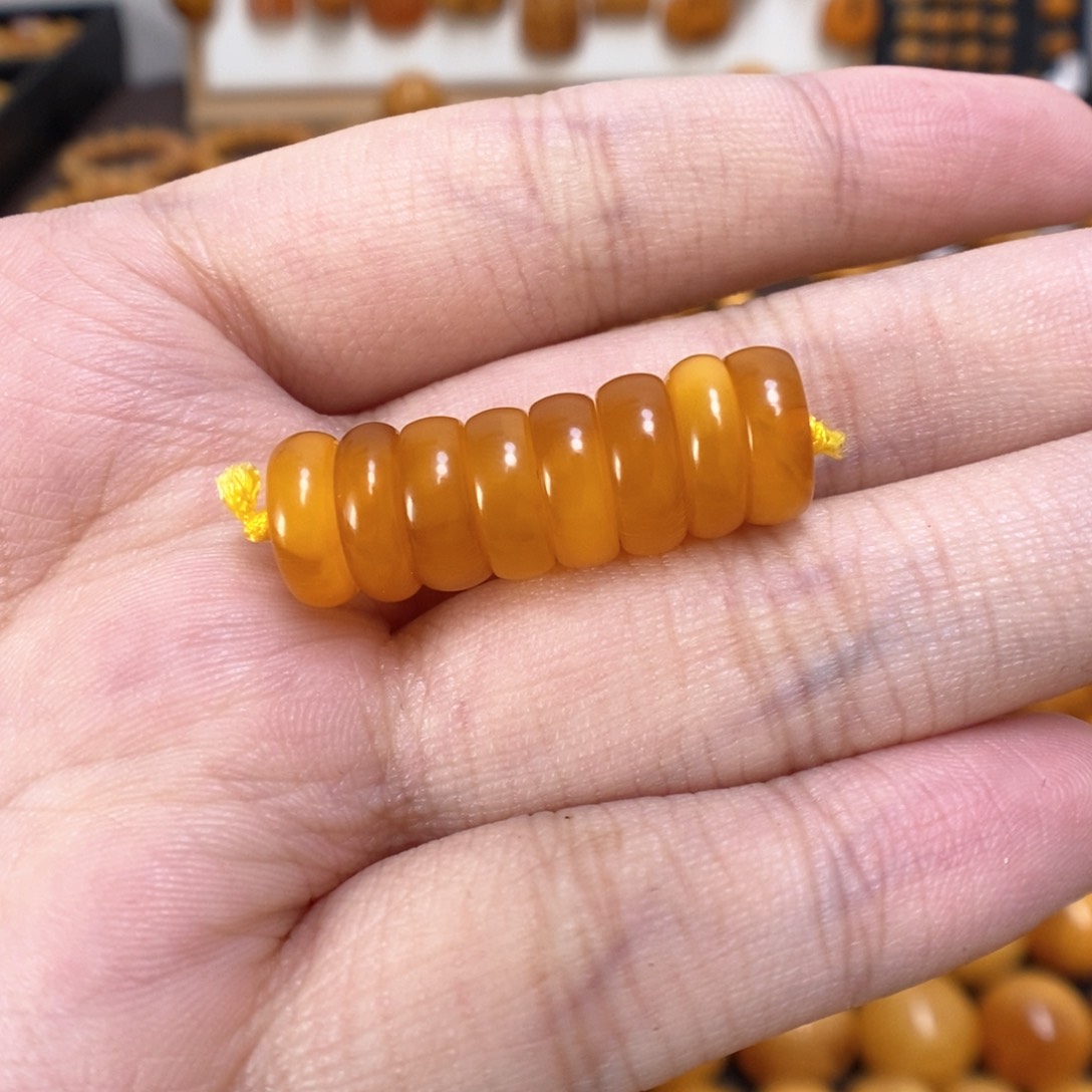 蜜蜡裸石未镶嵌1****哈蜜蜡配饰隔片