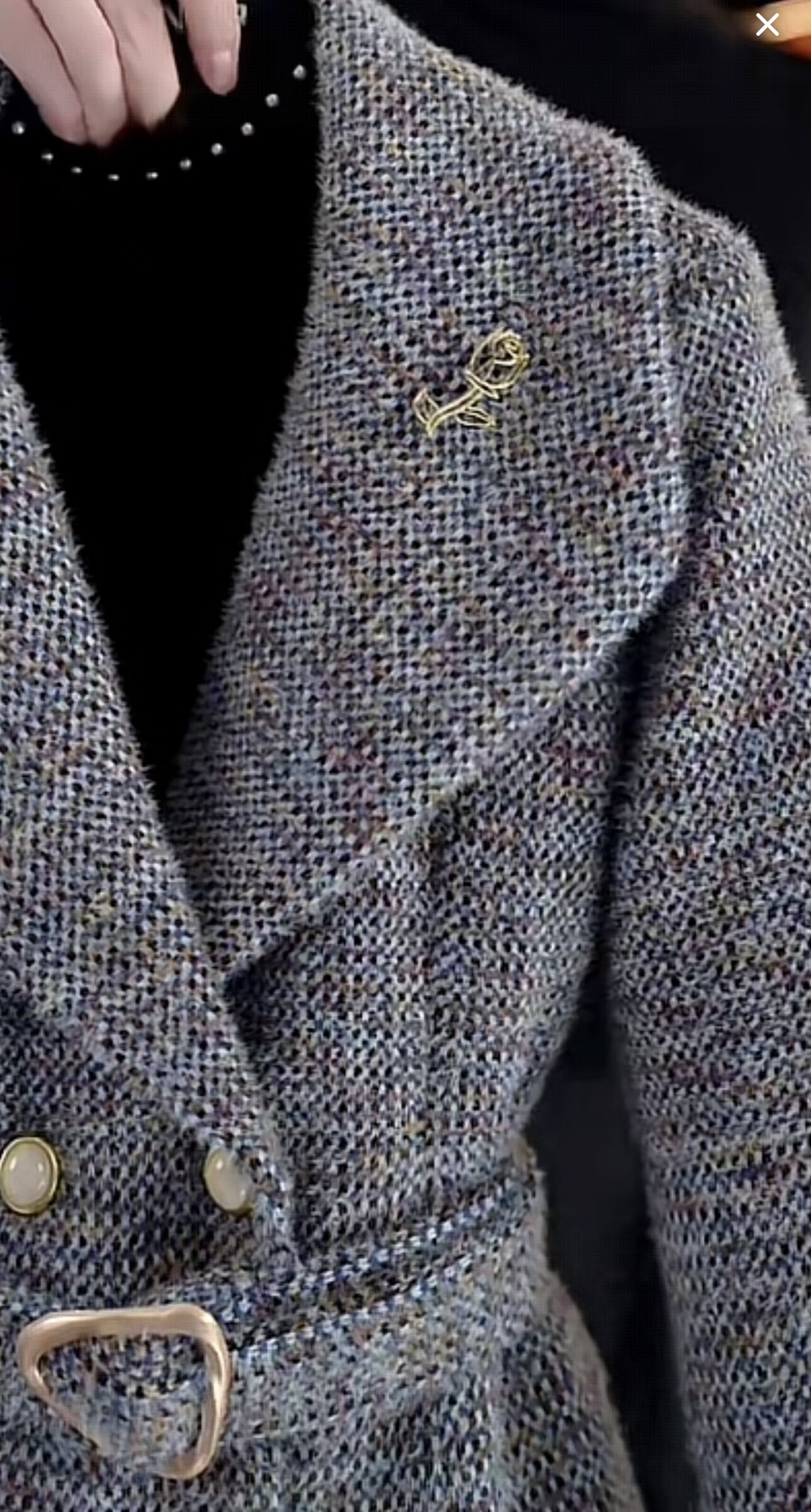 杭州高端羊毛加厚毛呢保暖羽绒服冬季新款时尚设计师秋冬新款