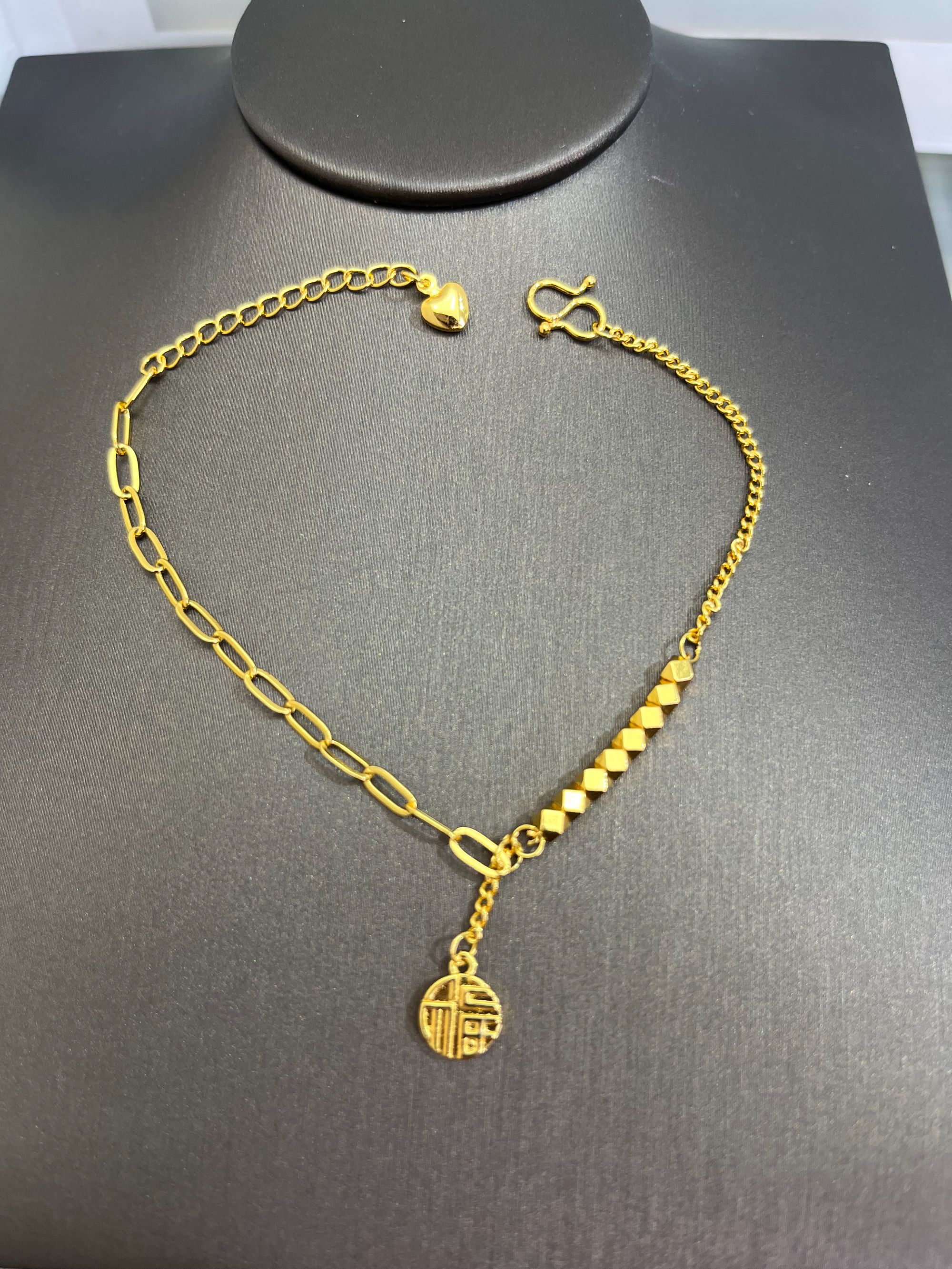 【曼总严选】福牌爱心小方糖手链