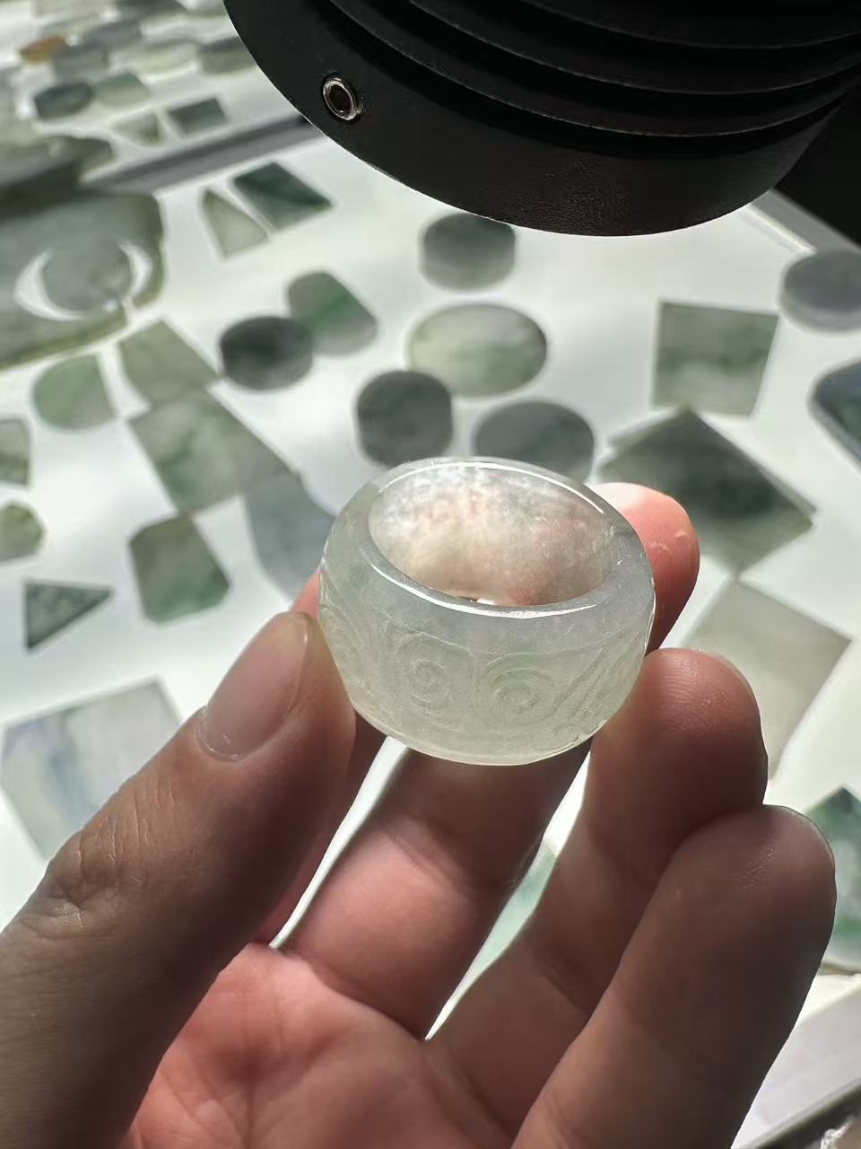 福利扳指成品尺寸：内径21.1mm*宽15.2mm*厚4.0mm