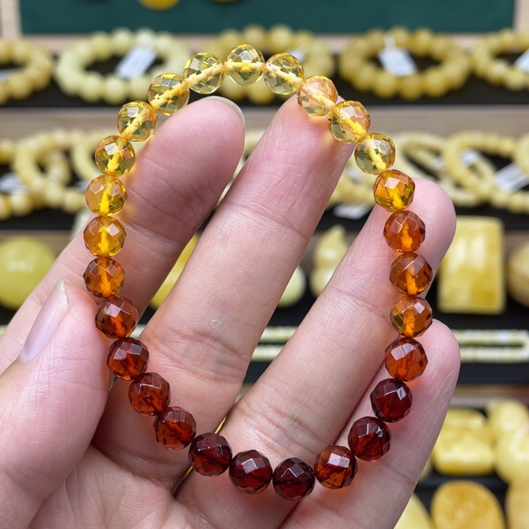 琥珀裸石未镶嵌琥珀蜜蜡