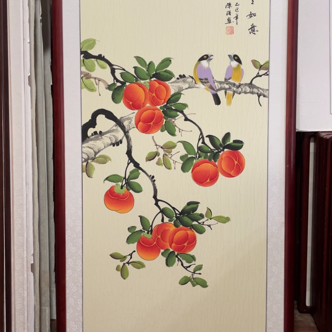 国画带框尺寸63*123厘米